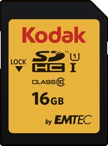 Emtec flashgeheugens SDHC 16GB Class10 U1