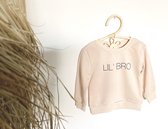 Little koekies - Baby Sweater Lil Bro 92 - Baby trui - luxe kwaliteit - Kleine broer- zwangerschapsaankondiging - zwanger - broertje
