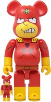 400% & 100% Bearbrick set - Radioactive Man (The Simpsons)