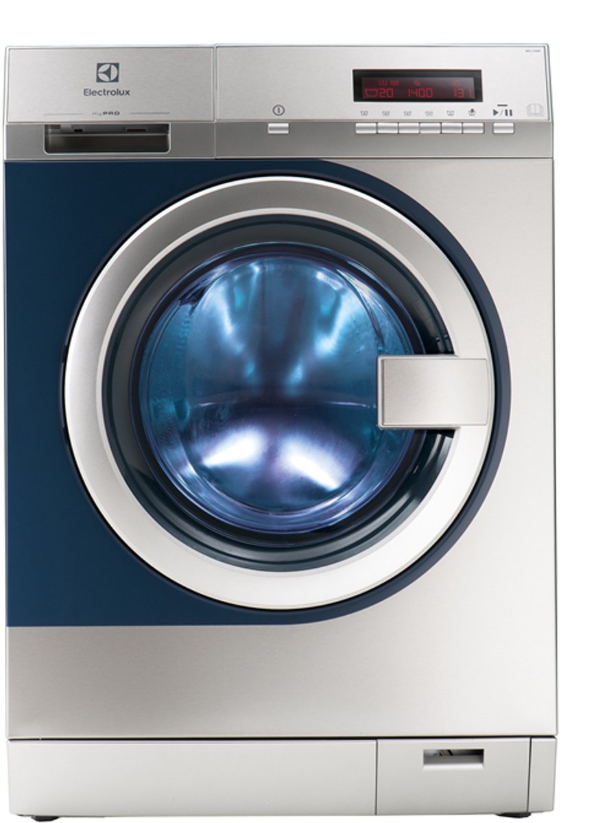 Electrolux WE170PP wasmachine rvs (roestvrijstaal) met 8 kg. en 1400 toeren zuinig energieklasse D wasautomaat | .