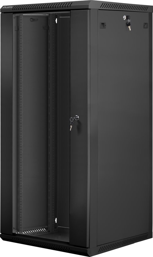 Lanberg WF01-6627-10B, Rack monté sur le mur, 27U, 60 kg, 41 kg, Noir