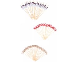 Akyol - 20 x kerst partyprikkers – kerst versiering - Christmas prikkers - versiering op tafel - cocktailprikkers - party prikkers - Feestje – Verjaardag - prikkers voor een feestje - cocktailprikkers - Feest prikkers - cocktailprikkers - 20 stuk