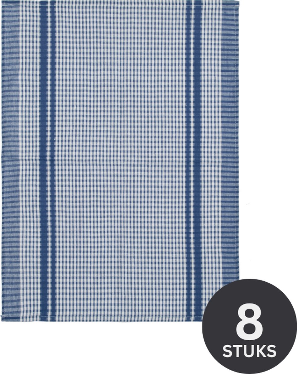 Keukenhanddoek WAFFLE 50x70cm - set/8 - donkerblauw