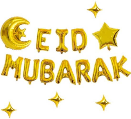 Verfijnde Houten Hangers Set van - Ramadan Kareem Decoratie, Eid