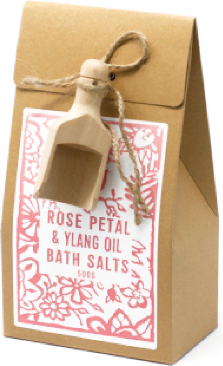 Verpakking van 500 g badzout - Ylang-ylang en roos Himalaya