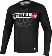 Pit Bull - Performance T-Shirt met lange mouwen - Mesh Hilltop Sports - Zwart - Maat M