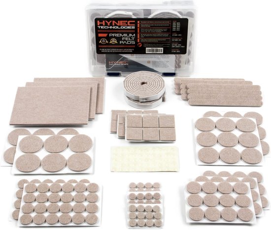 Goodway Premium meubelglijders, 4 stuks, rechthoekig, 24 x 100 mm, zelfklevend, vloerbeschermers, PTFE-glijders, teflonglijders