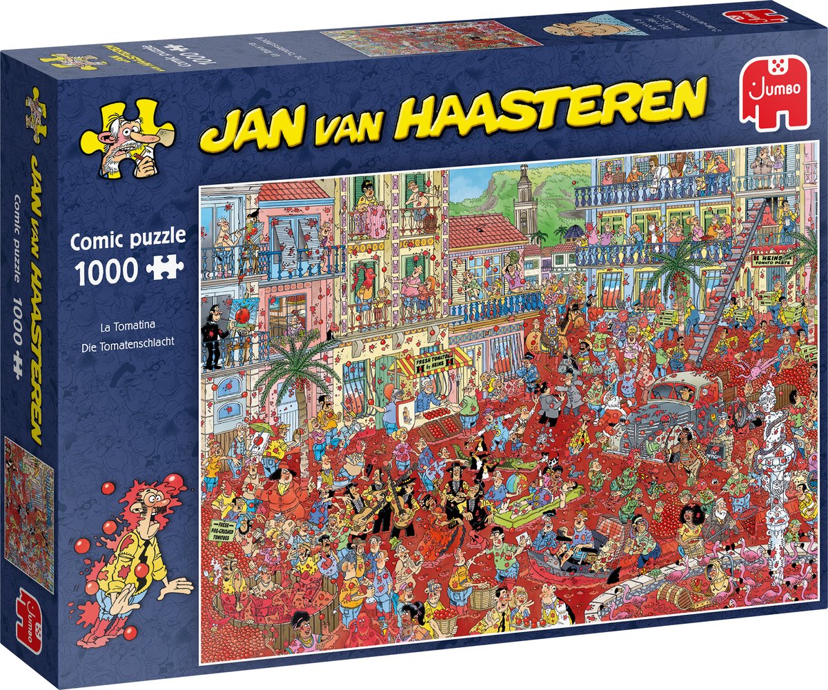 Jan van Haasteren La Tomatina puzzel - 1000 stukjes — afbeelding 6