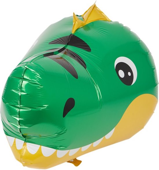 Folieballon Dino - Dinosaurus Ballon - Verjaardagsballon Dino - Kinderfeestje Dino - Themafeest Dinosaurussen - Dino Versiering - Dinosaurussen Ballon - Folieballon Dino - Herbruikbare Ballon Dino
