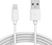 iPhone kabel USB naar Lightning Wit- iPhone Apple Oplaadkabel - Ondersteunt snelladen - Geschikt voor iPhone / iPad / Airpods - 1m