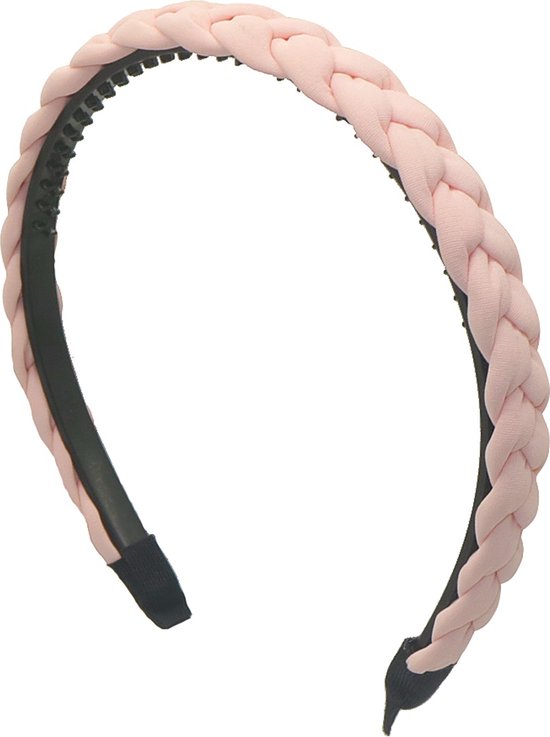 Haarband Gevlochten - Diadeem - 1,8 cm - Roze