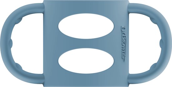 Babyflesje - Dr. Brown's Siliconen handvat - Voor Smalle halsfles - Blauw