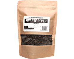 De Biologische Kruidenier Zwarte Peperkorrels - 300gr - Biologisch - korrels - hervulling - black pepper