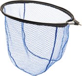 PREDOX Rubber Adjustable Floating Street Fish Net - Épuisette - Caoutchouc - Réglable - Couleur bleu et noir - Poisson carnassier