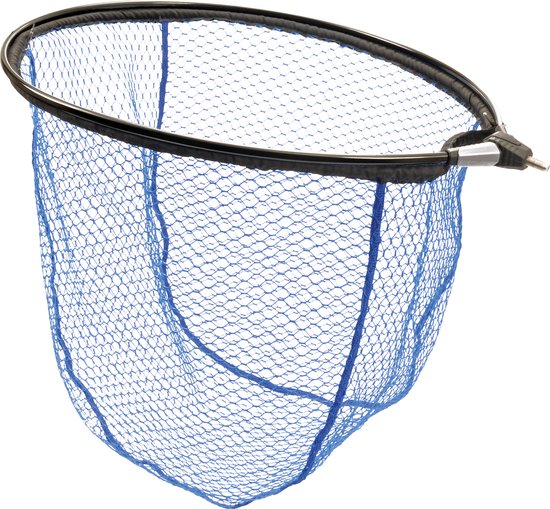 PREDOX Rubber Adjustable Floating Street Fish Net - Schepnet - Rubber - Verstelbaar - Kleur blauw en zwart - Roofvis