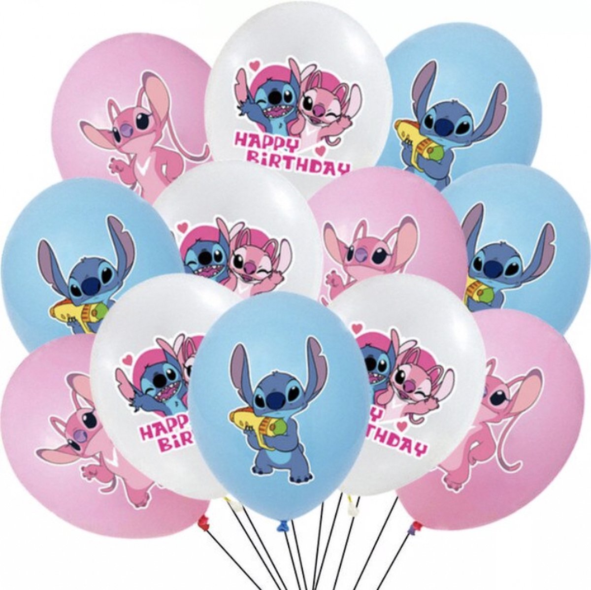 Ballons Lilo & Stitch - Décoration de fête - 10 pièces - Anniversaire  d'enfant 
