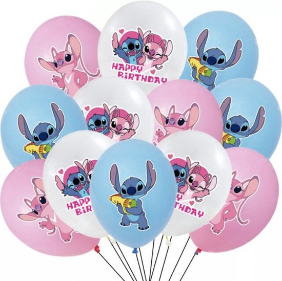 Ballons Lilo & Stitch - Décoration de fête - 10 pièces - Anniversaire  d'enfant 