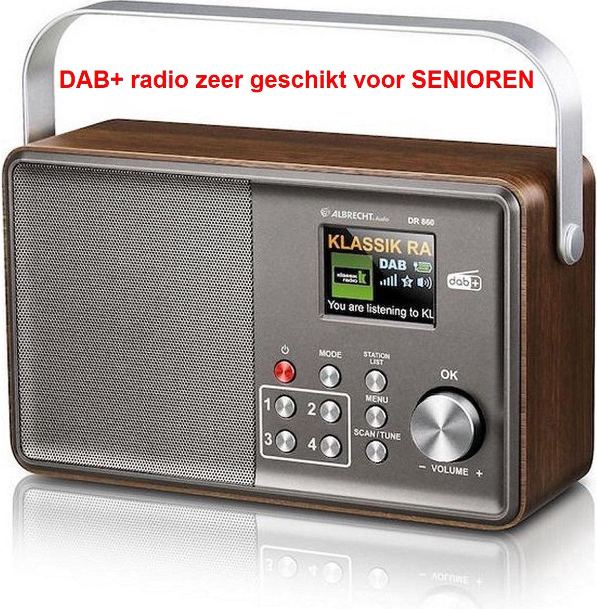ALBRECHT.Audio DR860 Portable DAB+ Radio - SENIORENRADIO