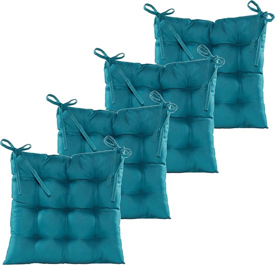 Stoelkussen Houston Blauw - Textieldecoratie