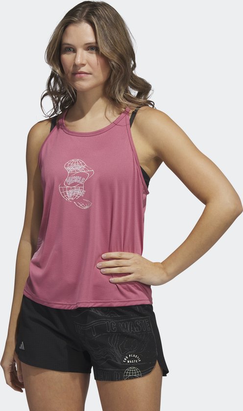 adidas Performance Run for the Oceans Tanktop - Dames - Roze- S