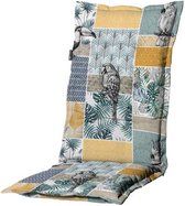 Coussins de chaise de Coussins de chaise de jardin Madison dossier haut 50x123 cm Kiki jaune