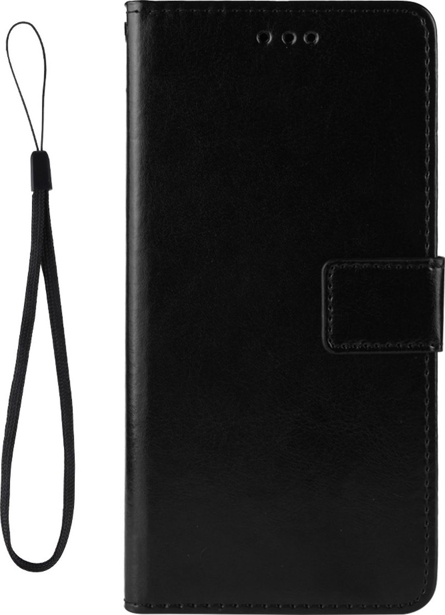 Mobigear Telefoonhoesje geschikt voor Vivo V21 Hoesje | Mobigear Wallet Bookcase Portemonnee | Pasjeshouder voor 3 Pasjes | Telefoonhoesje voor Pinpas / OV Kaart / Rijbewijs - Zwart