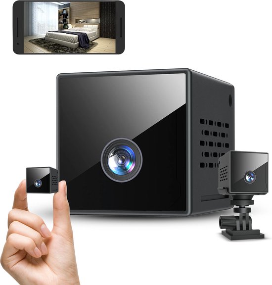 Foto: Nince mini spy camera met wifi en app beveiligingscamera met bewegingsdetectie verborgen camera bewakingscamera voor binnen spy cam spionage camera