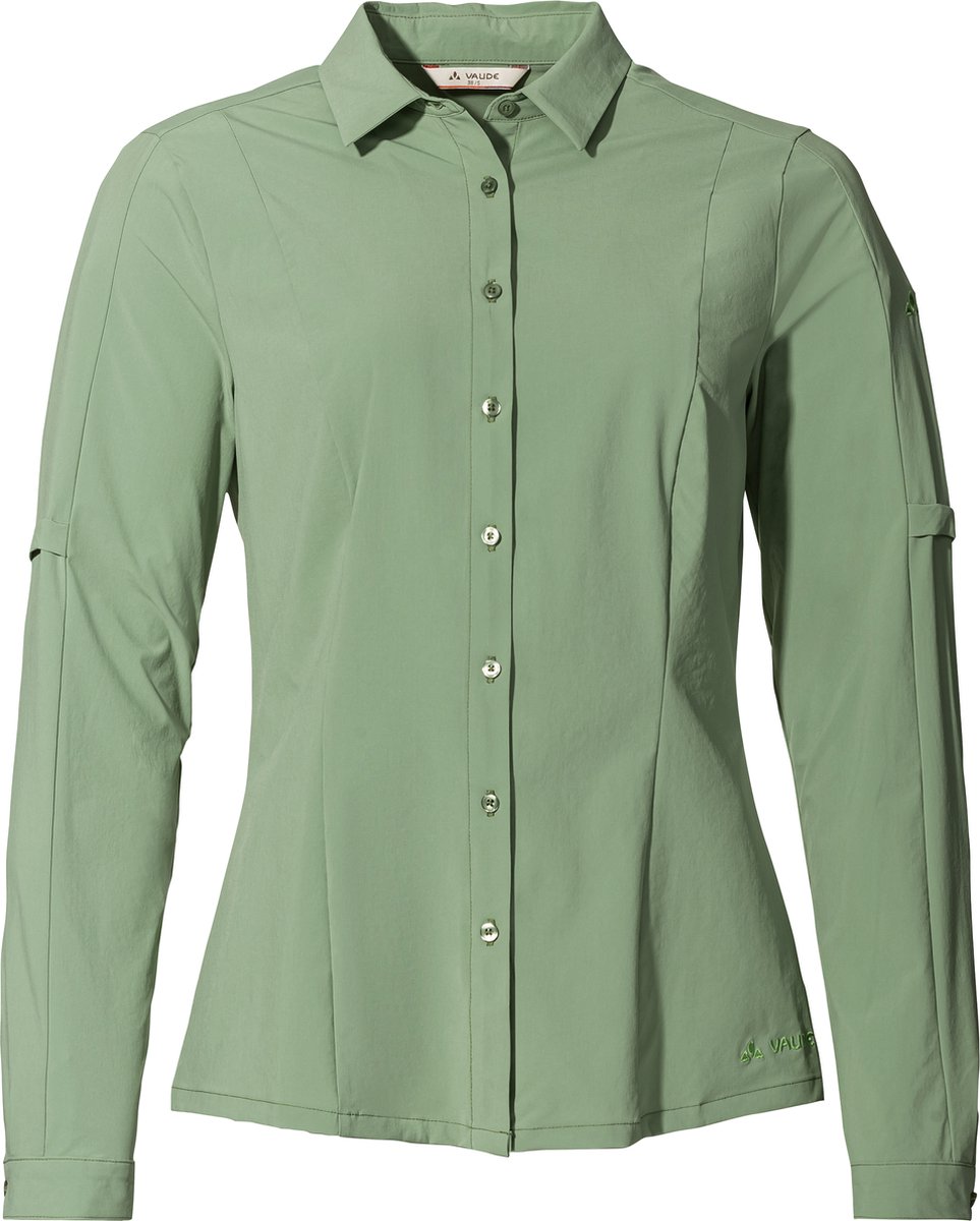 Vaude Women’s Stretch Shirt Outdoorblouse Dames Lange mouwen Groen