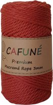 Cafuné Macrame Touw - Premium -Terracotta- 3mm - 60 meter - Plantenhanger-Wandkleed-Sleutelhanger-Katoen - koord - Macrame Pakket