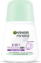 Mineral 6-in-1 Protection Floral Fresh anti-transpirant in roll-on 50ml