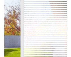 Simple Fix Raamfolie - 70cm x 300cm - Zonwerend en Isolerend - Statisch - Anti Inkijk - Plakfolie - Gestreept