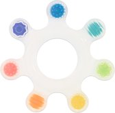Sassy - Bijtring baby - 100% Silicone met verschillende texturen - Rainbow Star Silicone Teether