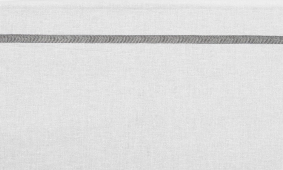 Meyco Wieglaken Wit Met Bies Grijs 75 x 100 cm