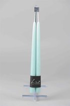 Rasteli Luz Your Senses Kaars-Tafelkaarsen Turquoise-Blauw D 2,40 cm H 30 per 2 stuks