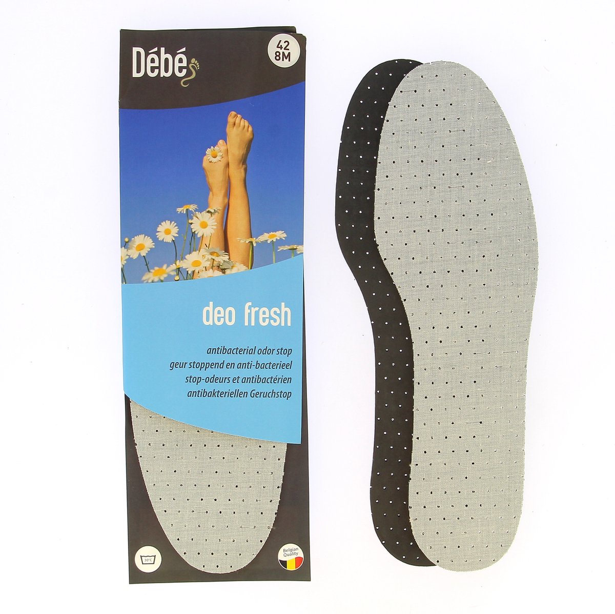 DEBE Deo fresh - Geurstoppende inlegzool met schokdempend effect - 46
