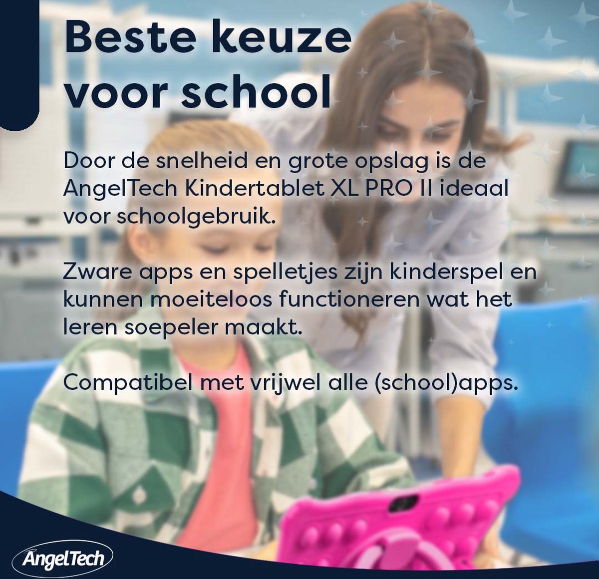 AngelTech Kindertablet XL PRO II – Snelste Kindertablet Op De Markt – 10  inch – Vanaf... | bol.