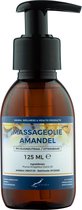 Massageolie Amandelolie 125 ml met pomp - 100% natuurlijk - biologisch en koud geperst