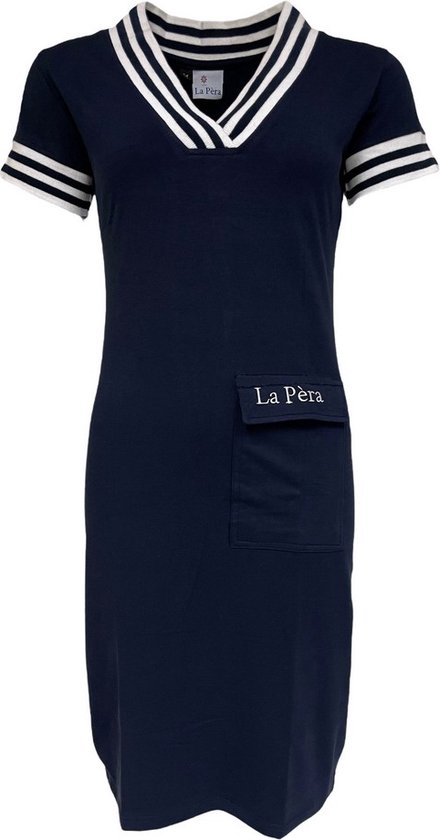 Robe de voyage La Pèra - Femme - Robe sweat bleu foncé - XL