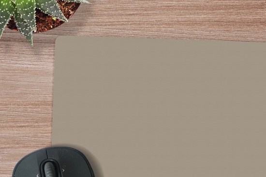 Mouse pad xxl - Tapis de souris Gaming - Beige - Uni - Grand tapis de souris - 40x40 cm - Accessoires de bureau - Tapis de souris