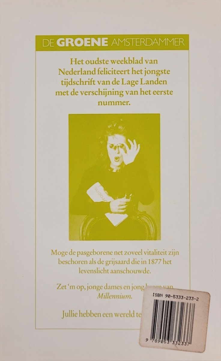 Millennium - nr 1 oktober 1993 - back cover