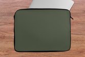Laptopsleeve - Groen - Effen kleur - Laptop case - Kleuren - Laptophoes - Laptop cover - 14 Inch