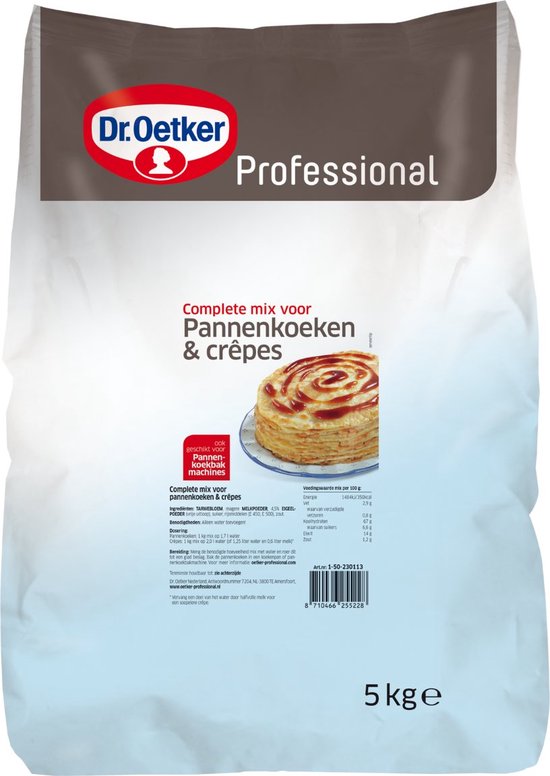 Lift Riet verdund Dr. Oetker - Pannenkoeken & Crêpes mix - 5kg | bol.com