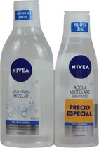 NIVEA Essentials Water Eau micellaire Rafraîchissante & Nourrissante Peau Normale - 400 ml + 200 ml - Duo Pack