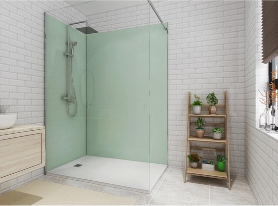 Shower & Design Set van twee douchewandpanelen inclusief profielen - L90cm x L120CM x H210 cm L 120 cm x H 210 cm x D 90 cm