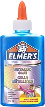 Elmer’s metallic PVA-lijm | Blauw | 147 ml | uitwasbaar en kindvriendelijk | geweldig voor het maken van slijm en om te knutselen
