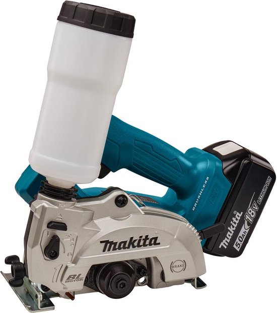 Cirkelzaag - Makita DCC501RTJ Accu Diamantsnijder 125mm Nat&Droog 18V 5.0Ah in Mbox