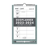Duoplanner 2023 - 2024 Raster Grijsgroen