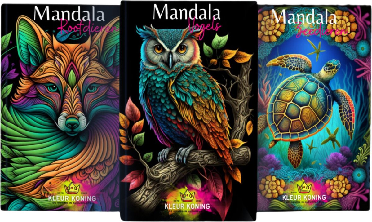 Kleurkoning mandala bundel - kleurboek voor volwassenen - Mandala kleurboek - kleurboek