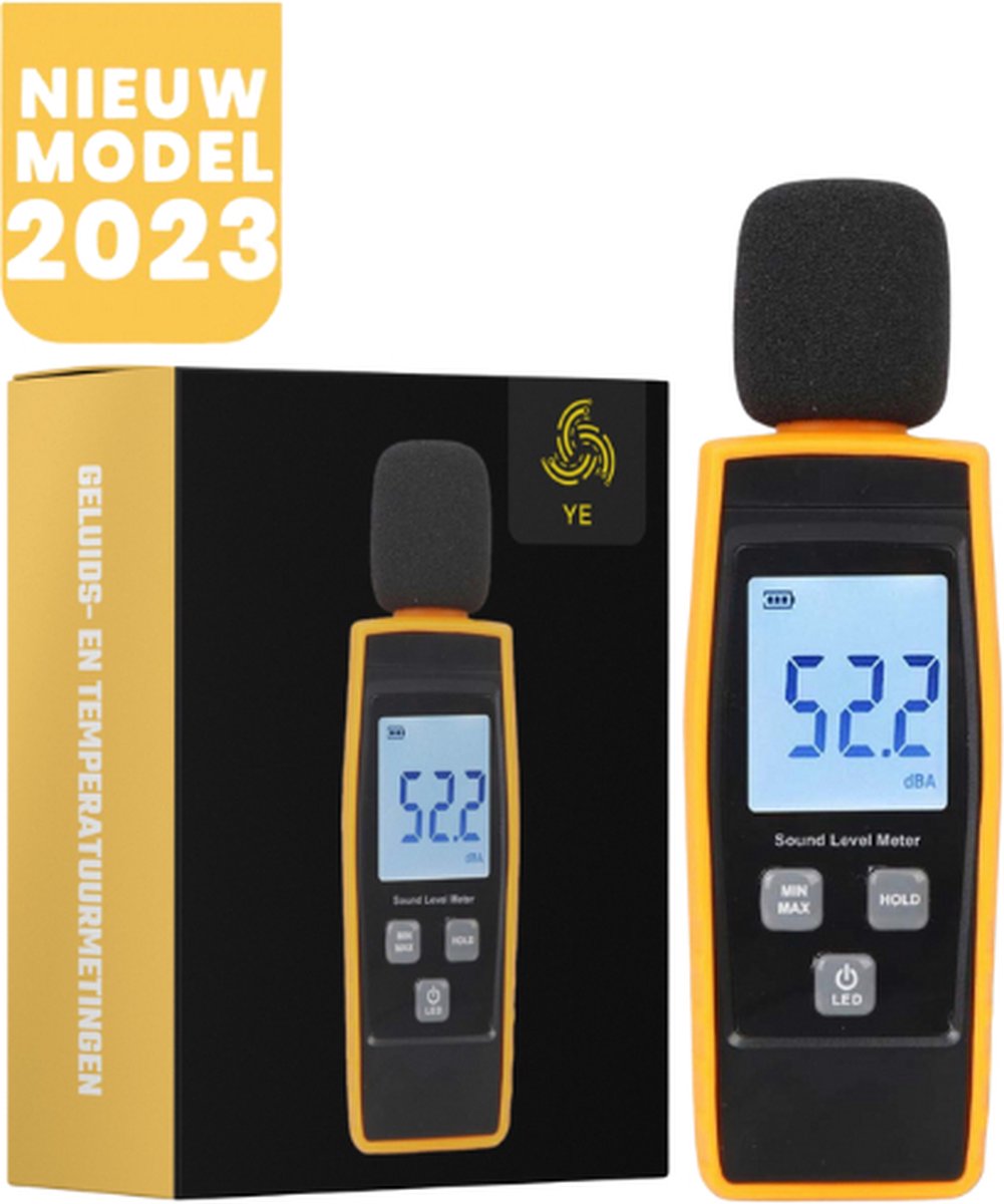 Digitale Decibelmeter 30 dB tot 130 dB - Kleine Db Meter - Geluidsmeter ...