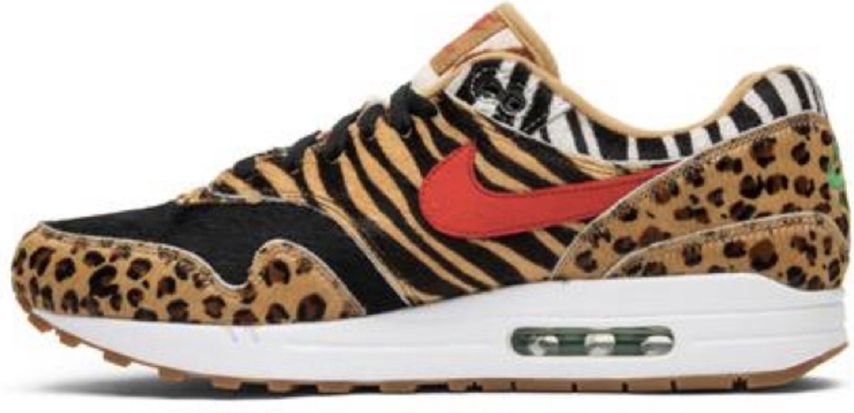 Nike Air Max 1 DLX Atmos Animal Pack 2.0 AQ0928-700 Mens CM 27.5 Rood